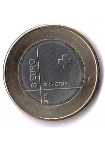 2016 - 3 Euro SLOVENIA Croce Rossa Slovena Fior di Conio